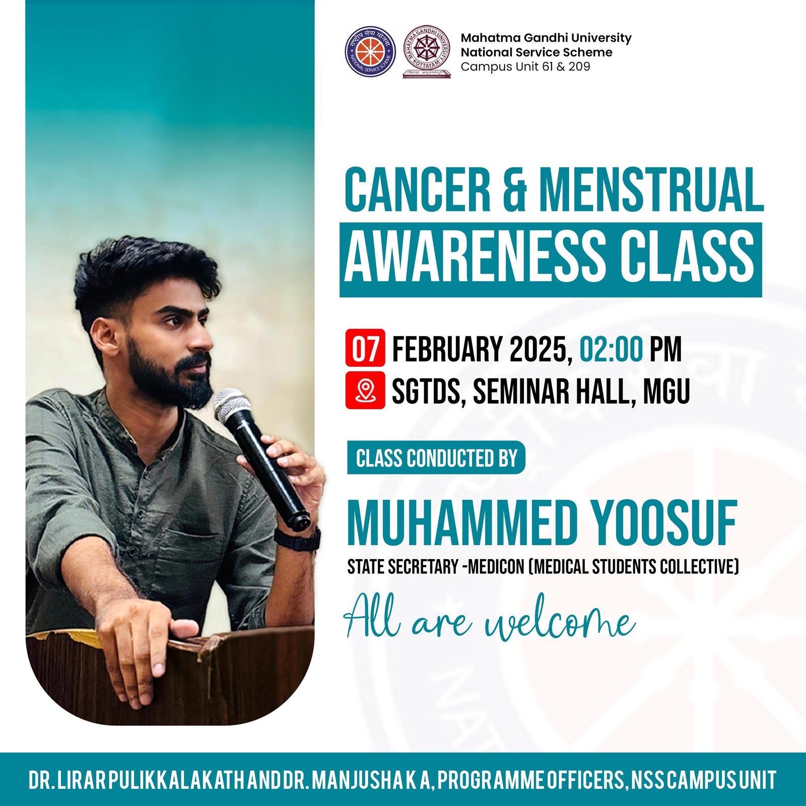 Class At MG University Campus | Dr Muhammed Yoosuf